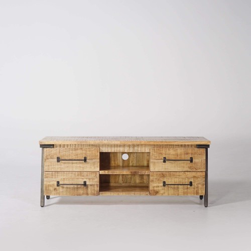 TV-Möbel aus Holz & Metall - Retro Archi