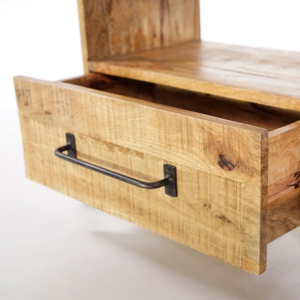 TV-Möbel Holz & Metall 120 cm - Retro Archi