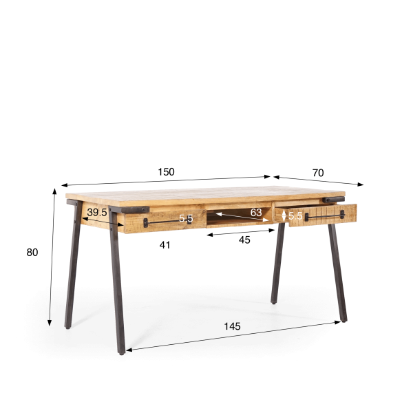 Vintage-Schreibtisch - Retro Archi