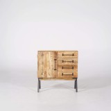 Kleines Sideboard aus Massivholz - Retro Archi