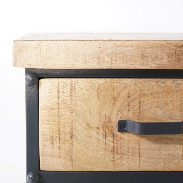 Nachttisch aus Holz und Metall - Cambridge