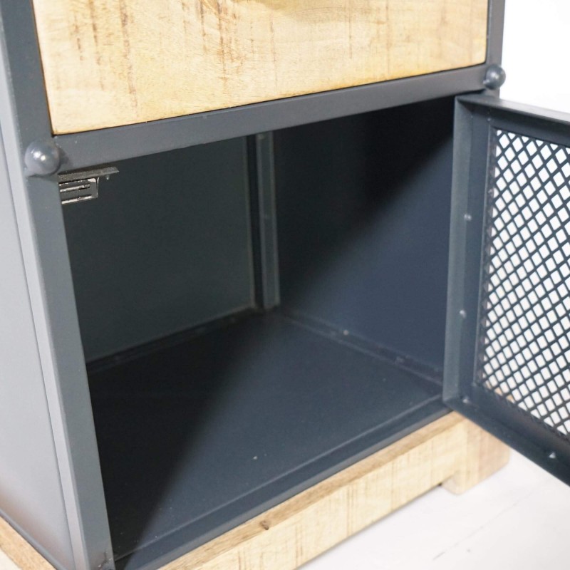 Nachttisch aus Holz und Metall - Cambridge