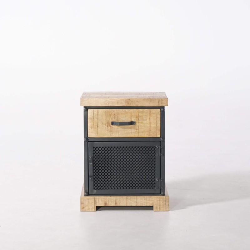 Nachttisch aus Holz und Metall - Cambridge