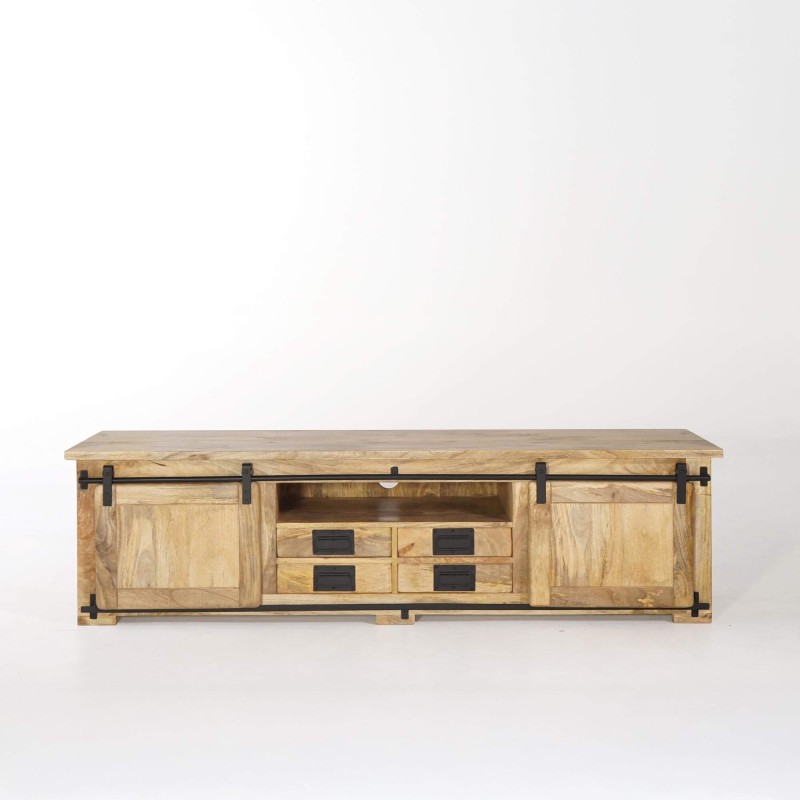 Industrielles TV-Möbel 180 cm mit 4 Schubladen - Paris