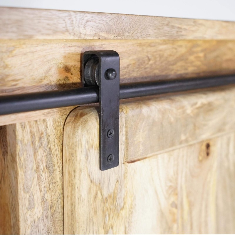 Industrielle Vitrine aus Holz und Metall 150 cm - Paris