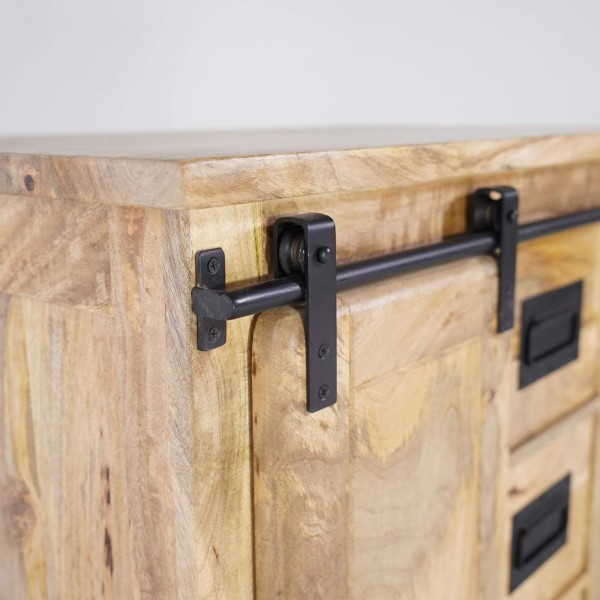 Industrielles Sideboard aus Massivholz 70 cm – Paris