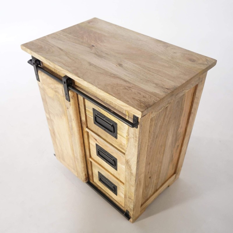 Industrielles Sideboard aus Massivholz 70 cm – Paris