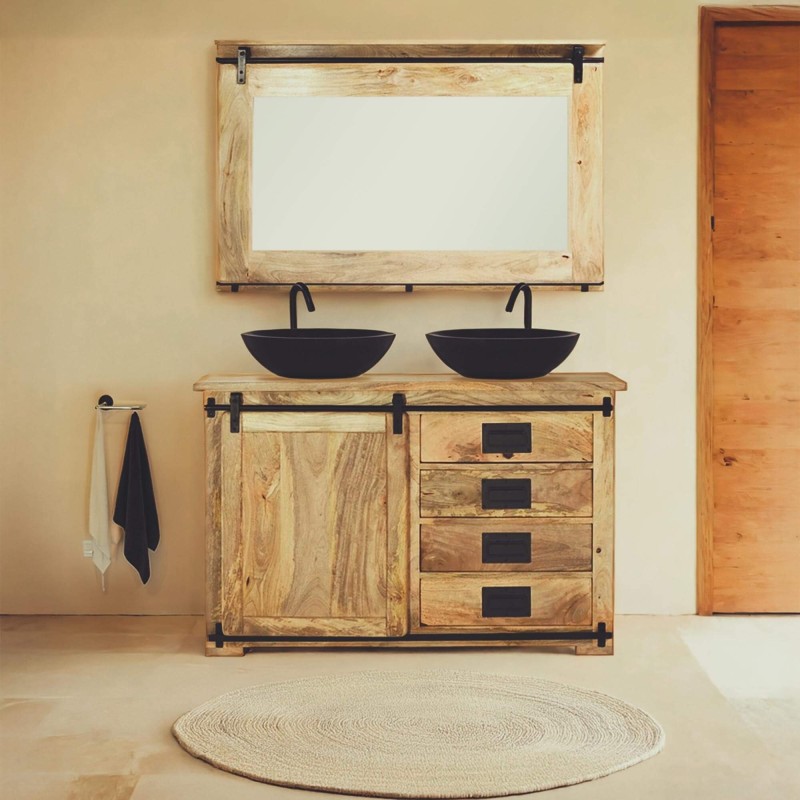 Unterschrank aus Holz und Metall – Paris
