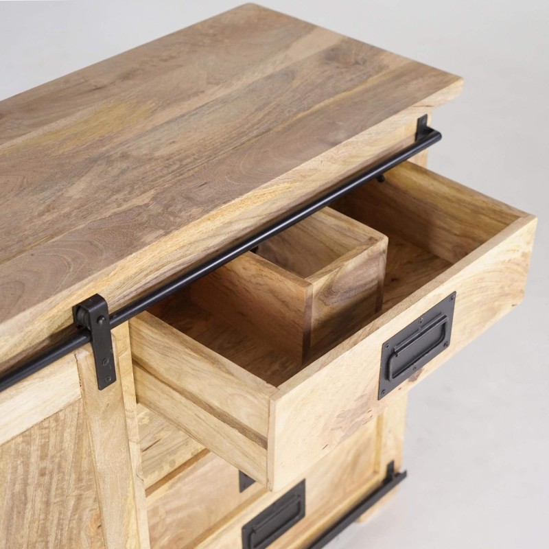 Unterschrank aus Holz und Metall – Paris