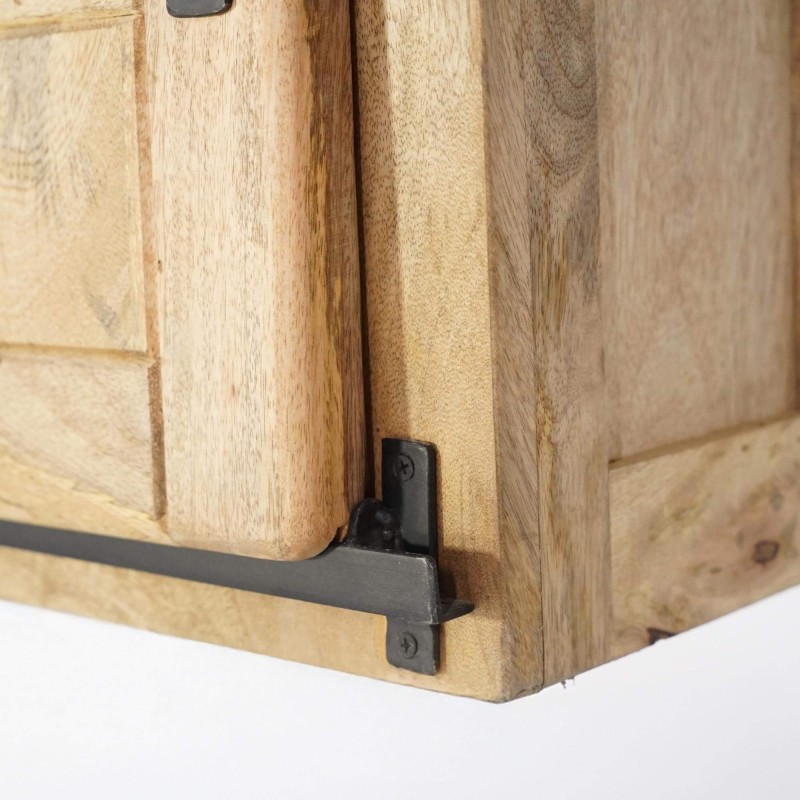 Industrielles Wandregal aus Holz und Metall – Paris
