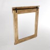 Badezimmerspiegel aus Holz und Metall 80 cm – Paris