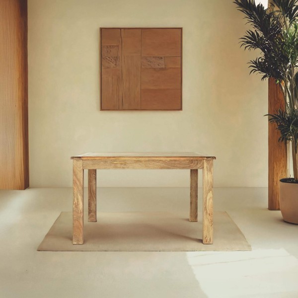 Quadratischer Esstisch aus Massivholz - Paris