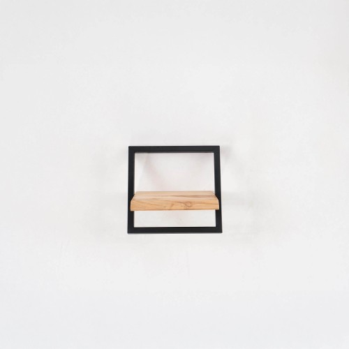 Wandregal 30 cm Holz und Metall – Inclined