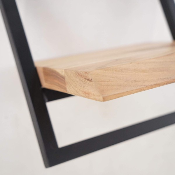 Wandregal 30 cm Holz und Metall – Inclined