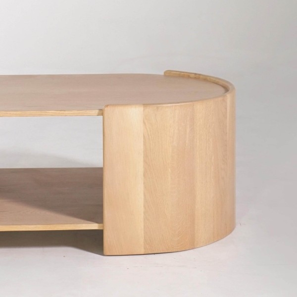 Couchtisch aus massiver Eiche 110 cm - Lago