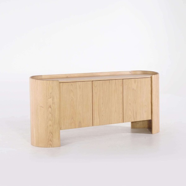 Sideboard aus massiver Eiche 3 Türen 200 cm - Lago