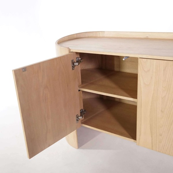 Sideboard aus massiver Eiche 3 Türen 200 cm - Lago
