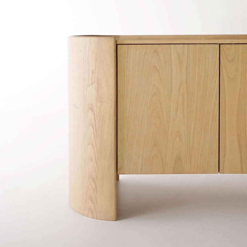 Sideboard aus massiver Eiche 3 Türen 200 cm - Lago