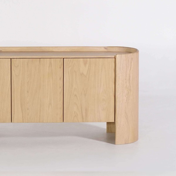 Sideboard aus massiver Eiche 3 Türen 200 cm - Lago