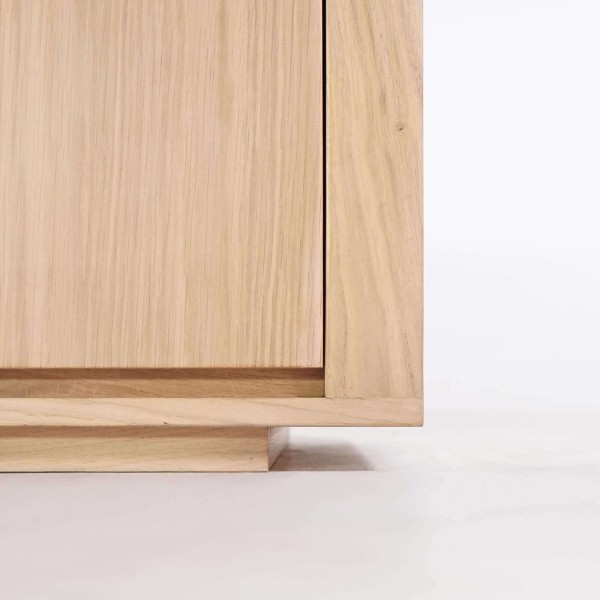 Anrichte aus massiver Eiche 3 Türen 160 cm - Yseult