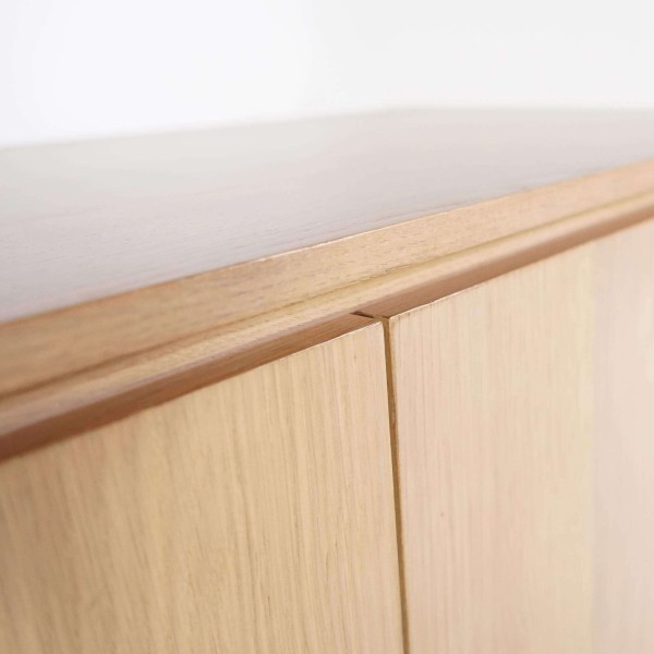 Anrichte aus massiver Eiche 3 Türen 160 cm - Yseult