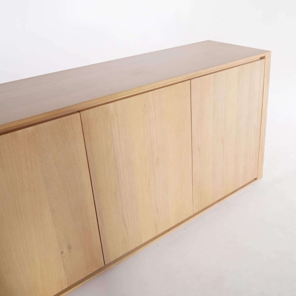 Anrichte aus massiver Eiche 3 Türen 160 cm - Yseult