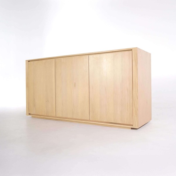 Anrichte aus massiver Eiche 3 Türen 160 cm - Yseult