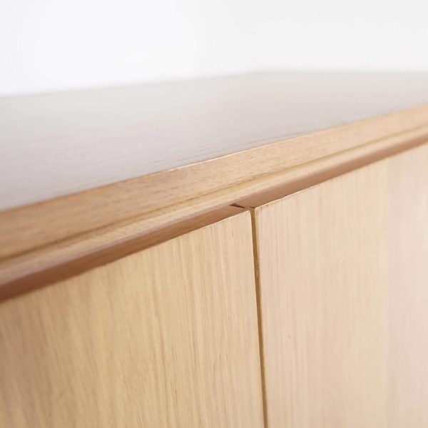 Anrichte aus massiver Eiche mit 2 Türen 120 cm - Yseult