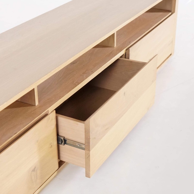 TV-Möbel aus naturbelassener Eiche 200 cm - Yseult