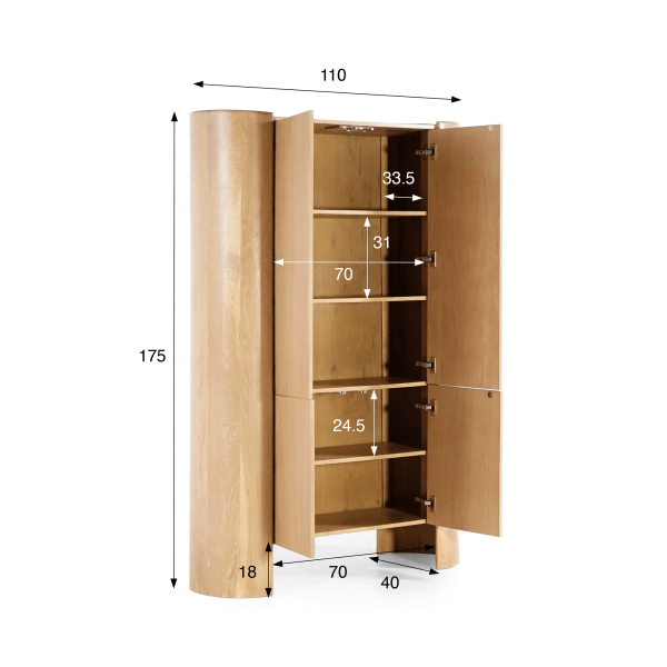 Buffetschrank aus massiver Eiche - Lago