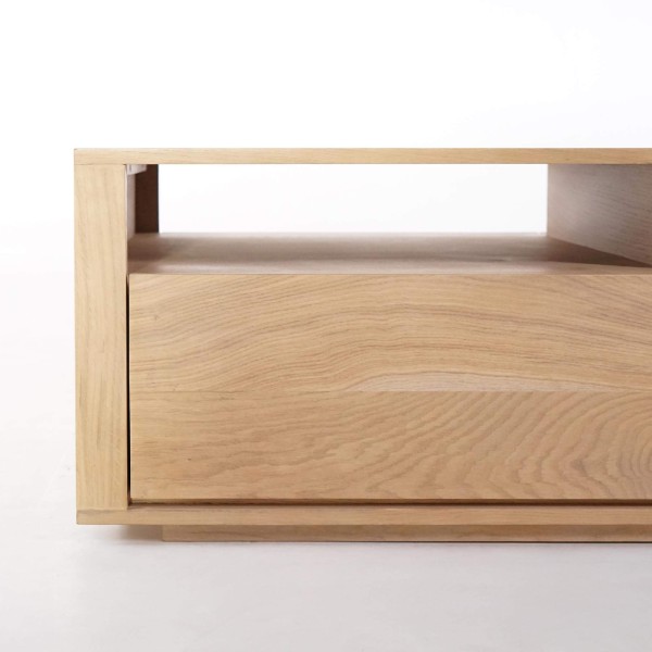 Wohnzimmertisch aus Massivholz Eiche 120 cm - Yseult