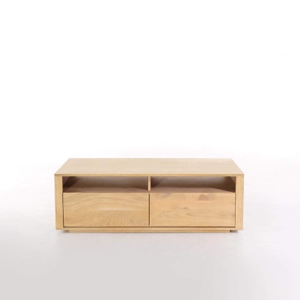Wohnzimmertisch aus Massivholz Eiche 120 cm - Yseult