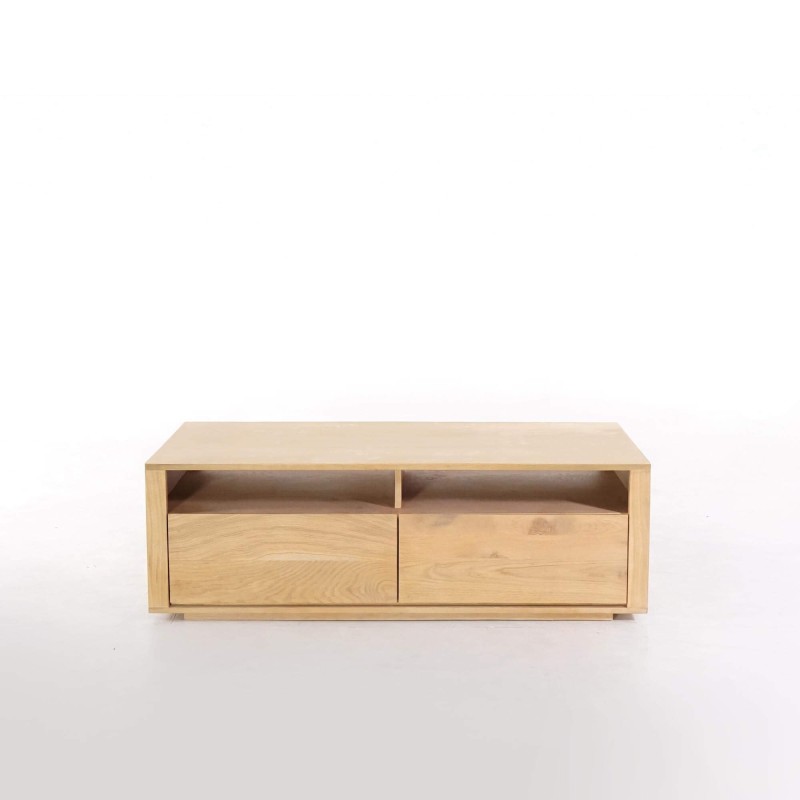 Wohnzimmertisch aus Massivholz Eiche 120 cm - Yseult
