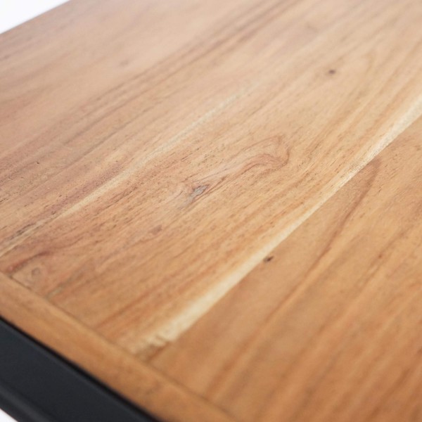 Niedriges Regal aus Massivholz und Metall - Liverpool