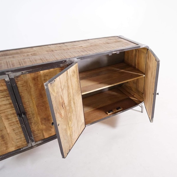 4-türiges Industrie-Sideboard Manchester