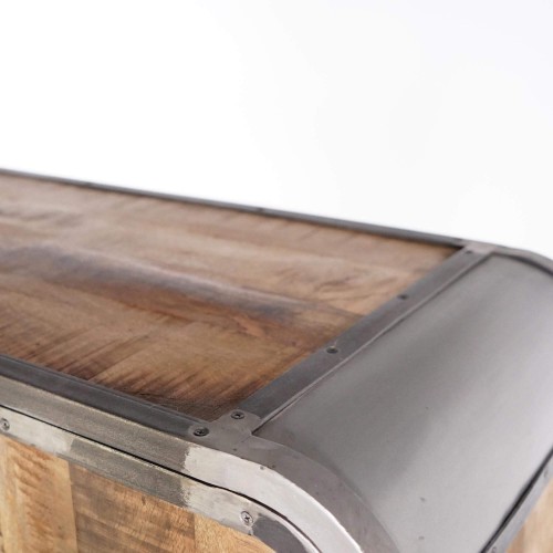 Industrieller Buffetschrank aus Massivholz und Metall 100 cm - Manchester