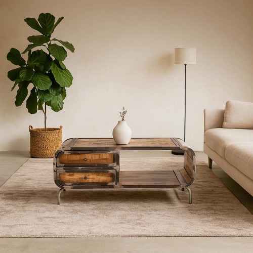 Industrieller Couchtisch -...
