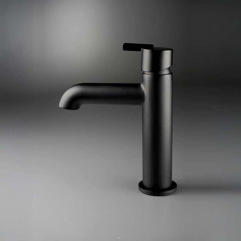Thermostatischer Mischhahn für Badezimmer-Waschbecken Silia, Nero