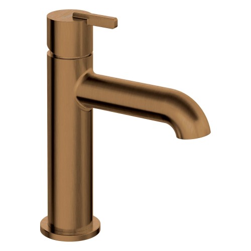 Thermostatische Mischbatterie für Waschbecken im Bad Silia, Gebürstete Bronze