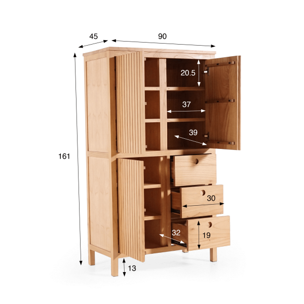 Massivholzschrank - Rohini