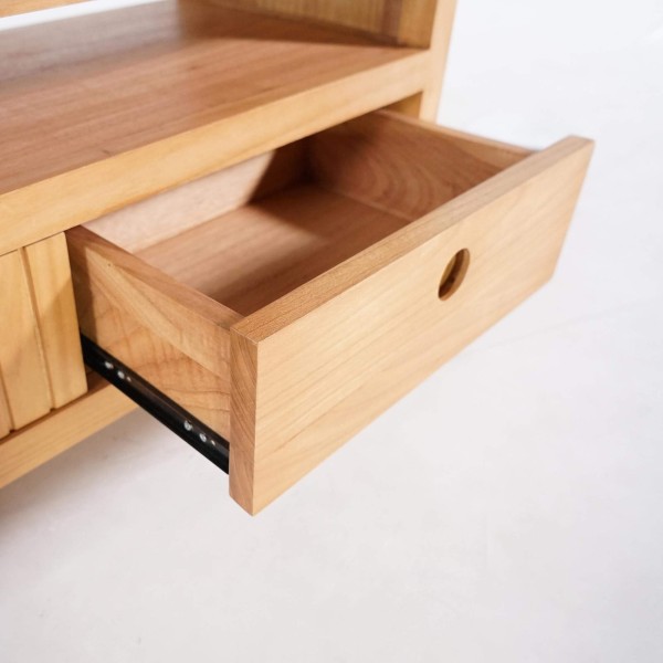 TV-Möbel aus Massivholz 100 cm - Rohini