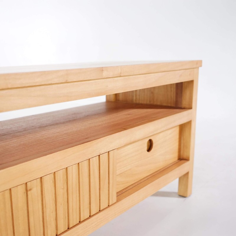 TV-Möbel aus Massivholz 100 cm - Rohini