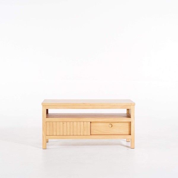 TV-Möbel aus Massivholz 100 cm - Rohini