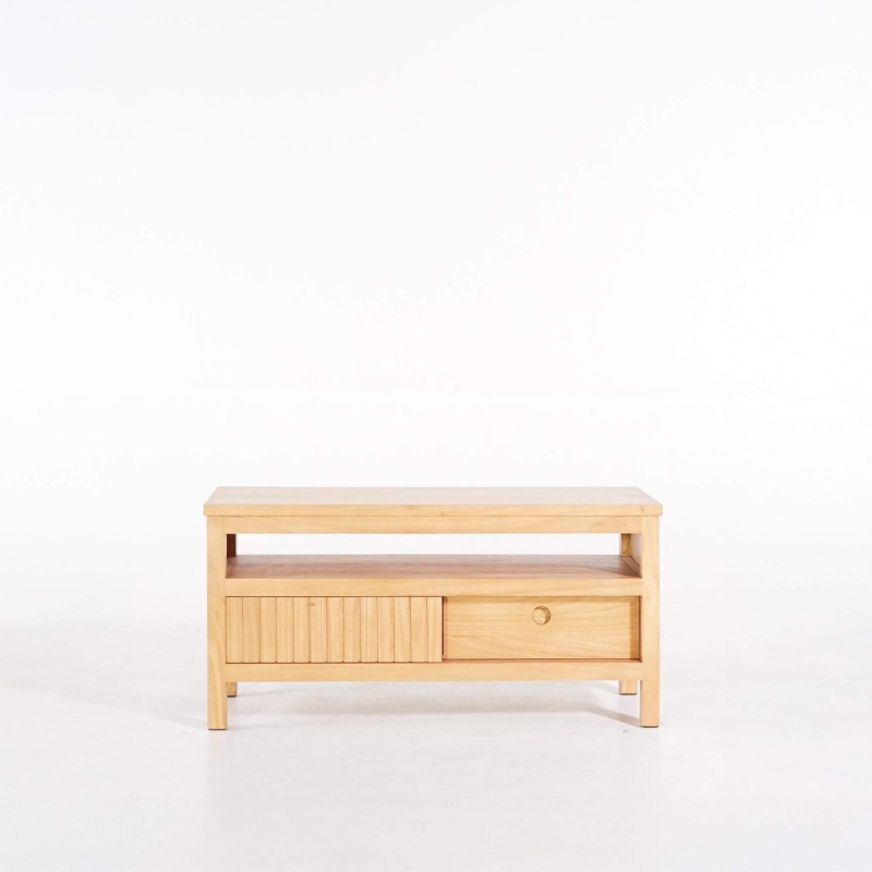 TV-Möbel aus Massivholz 100 cm - Rohini