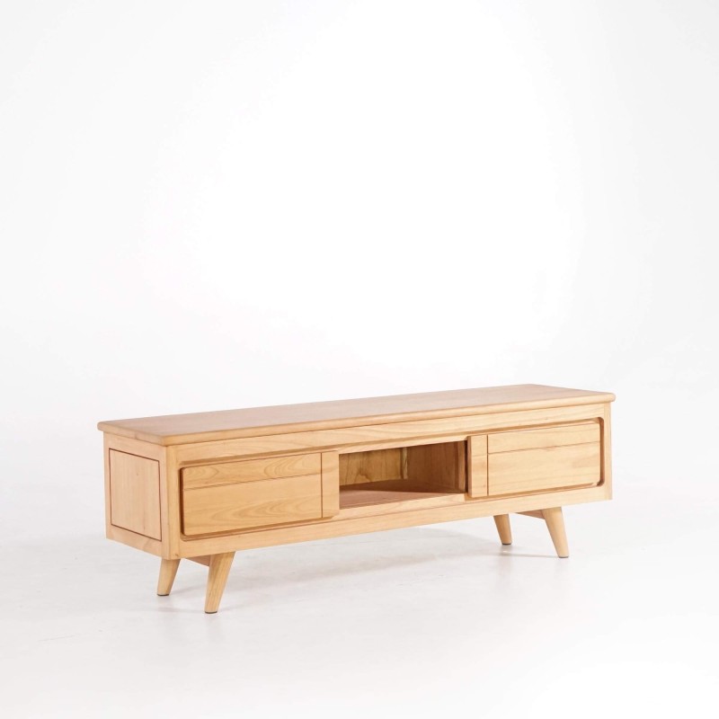 TV-Möbel aus Massivholz 140 cm - Pragati