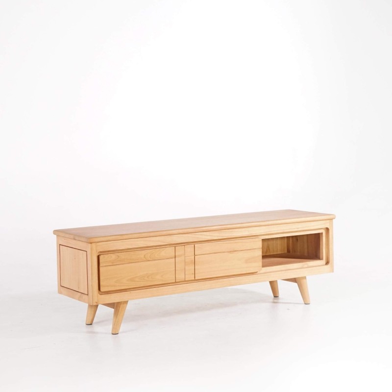 TV-Möbel aus Massivholz 140 cm - Pragati