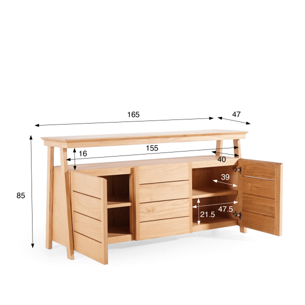 Buffet aus Naturholz - Nandini