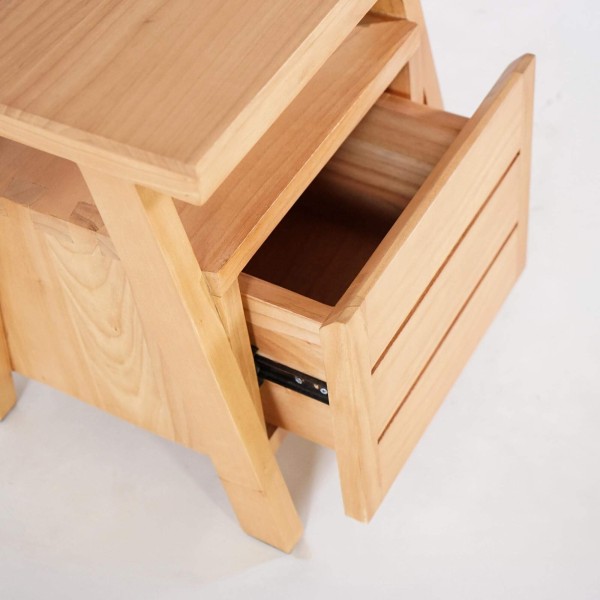 Nachttisch aus Naturholz – Nandini