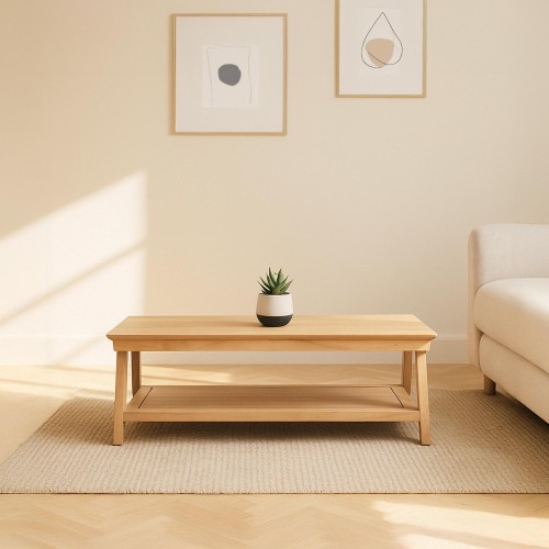 Couchtisch aus Naturholz –...