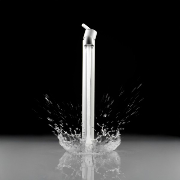 Aufsatz-Waschtischarmatur mit Thermostatmischer Silia, Bianco